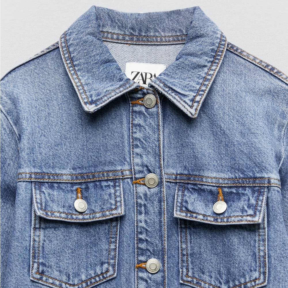 NWT Zara Denim Mini Dress - Picture 5 of 7